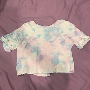Tie dye pastel crop top Ardene
